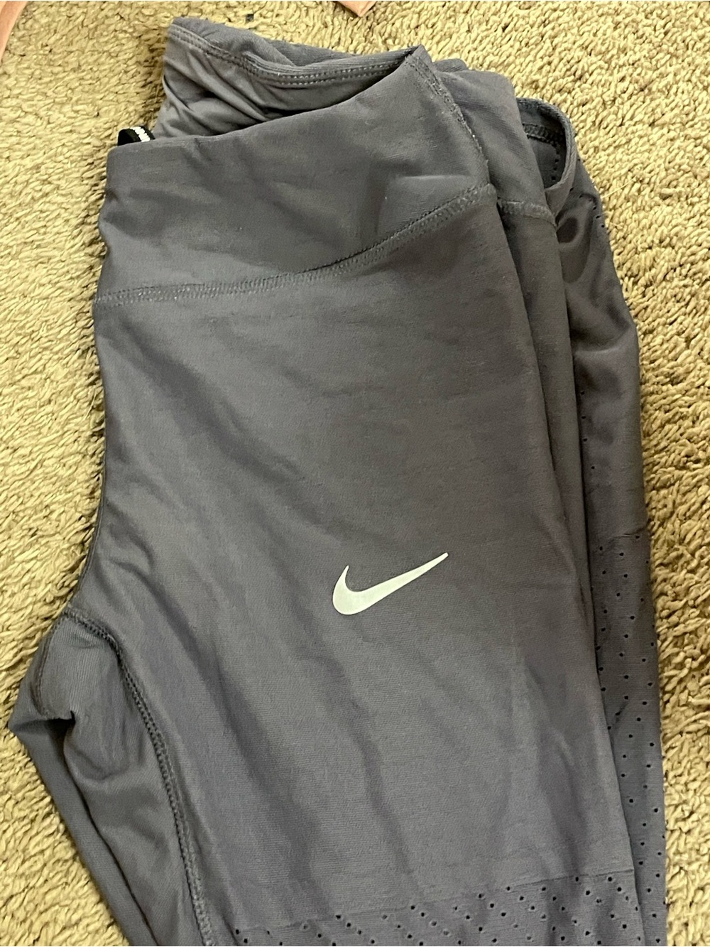 Nike Purple Athletic Leggings - Lightweight Dri-Fit Epic Lux Performance